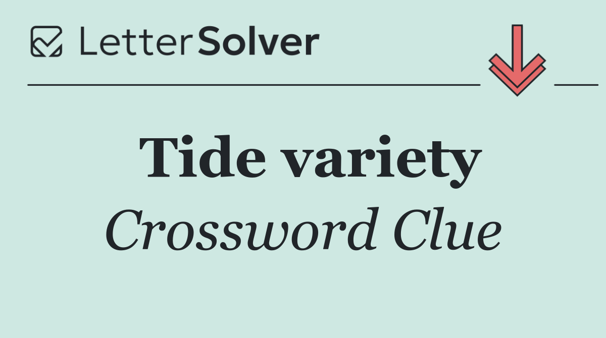 Tide variety