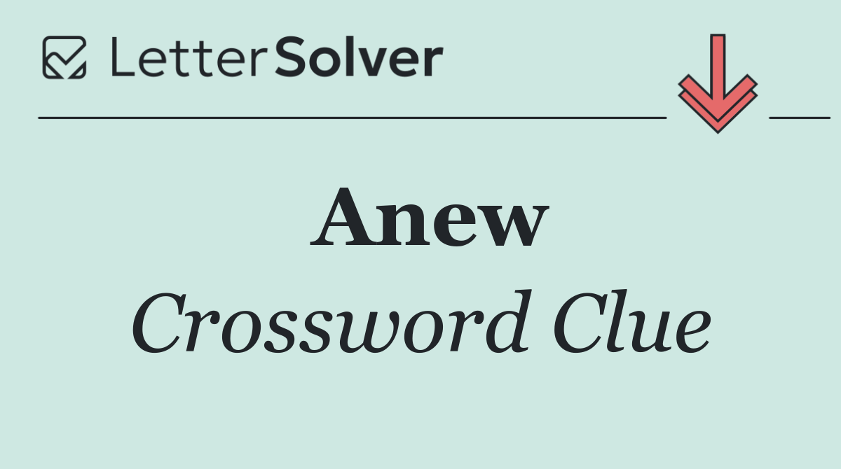 Anew