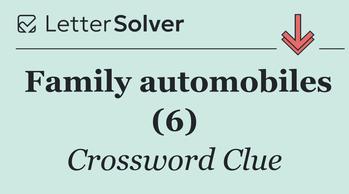 Family automobiles (6)