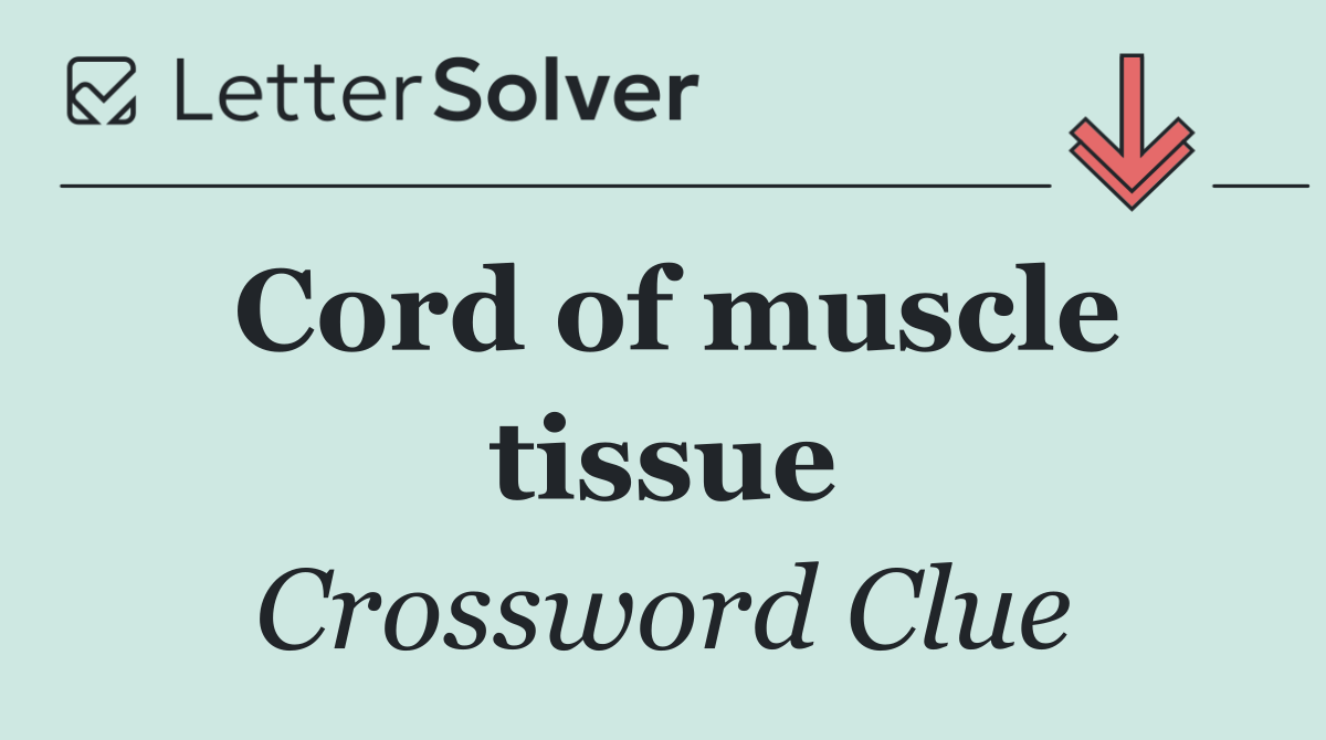 Cord of muscle tissue