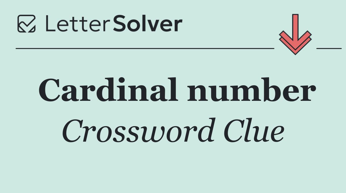 Cardinal number
