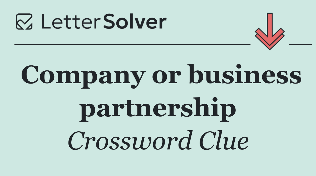 Company or business partnership