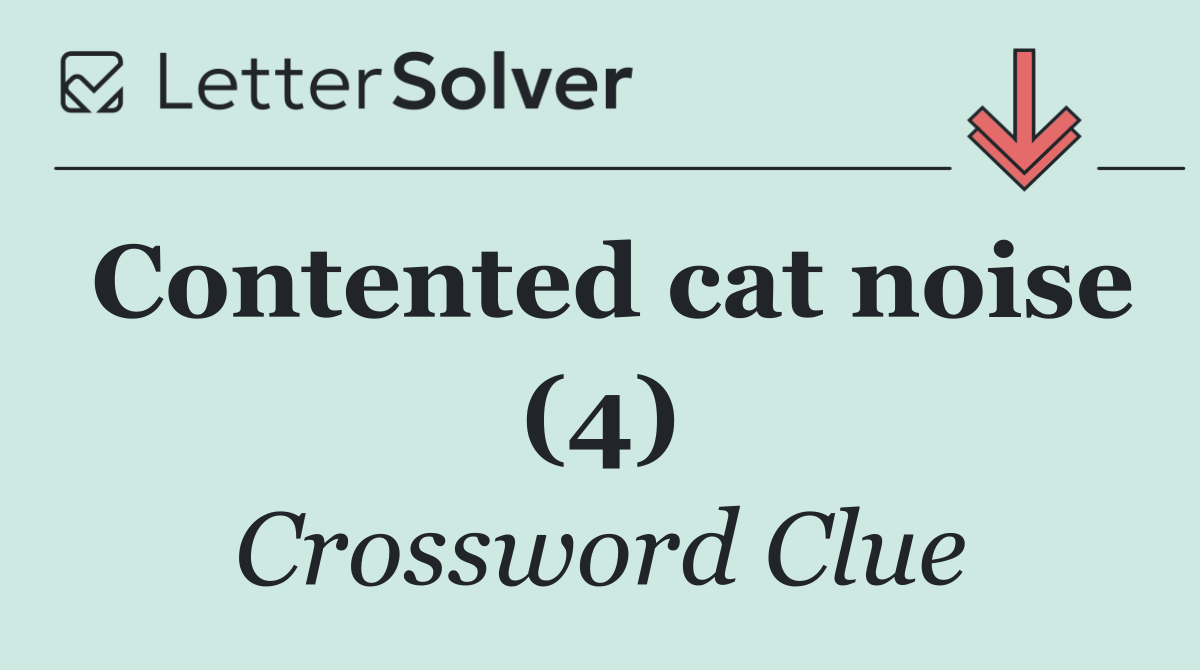 Contented cat noise (4)