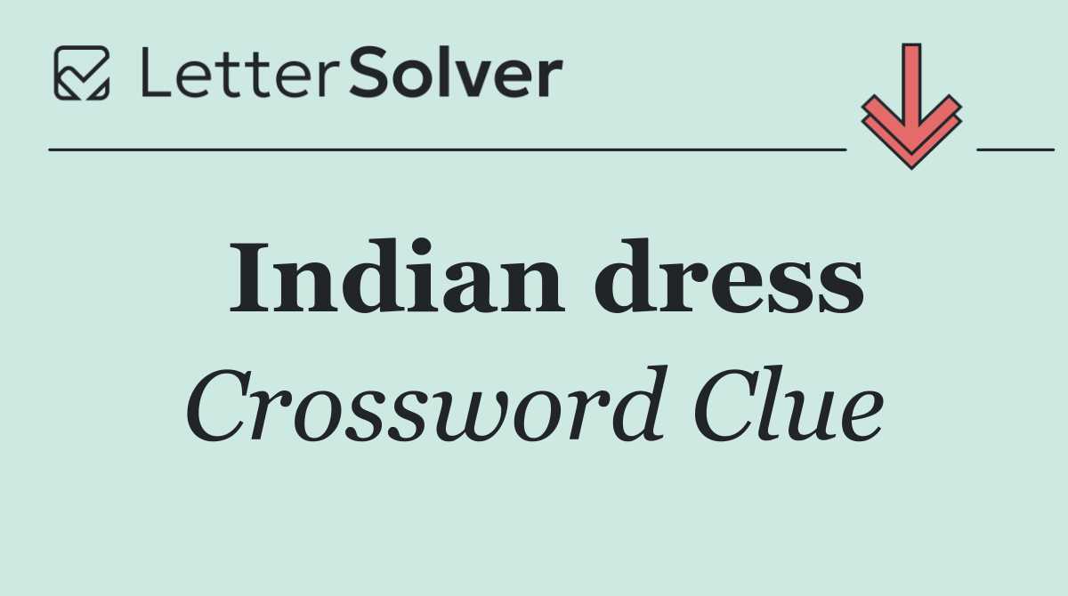 Indian dress