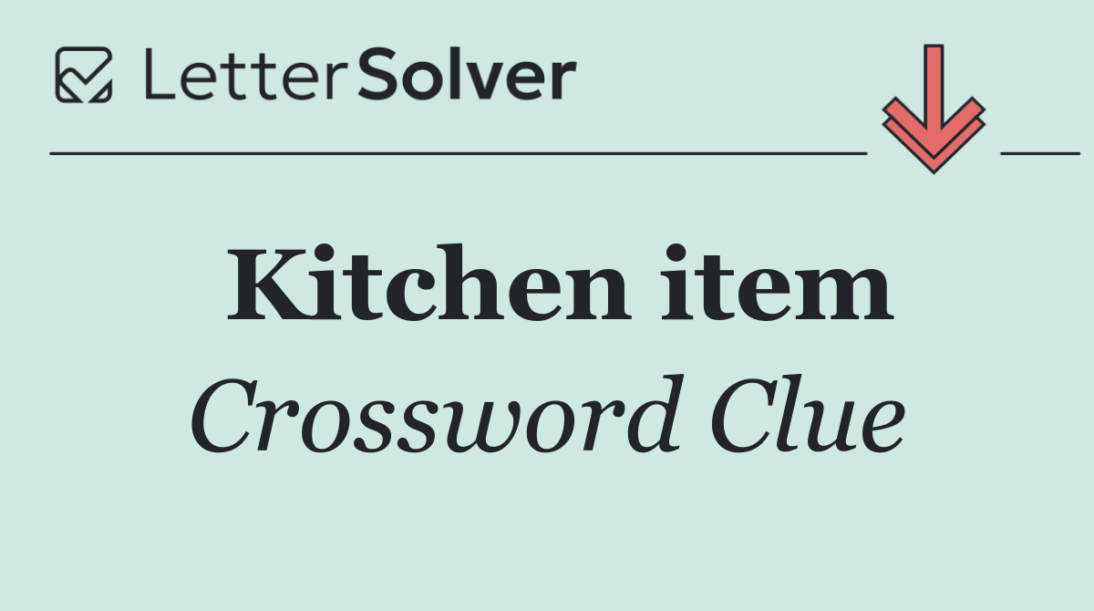 Kitchen item