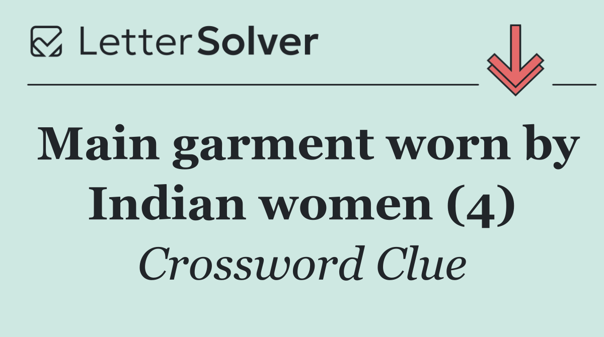 Main garment worn by Indian women (4)
