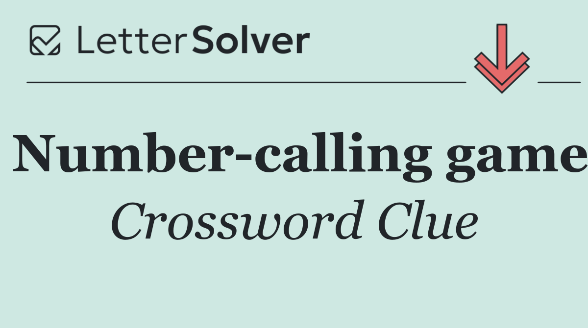 Number calling game