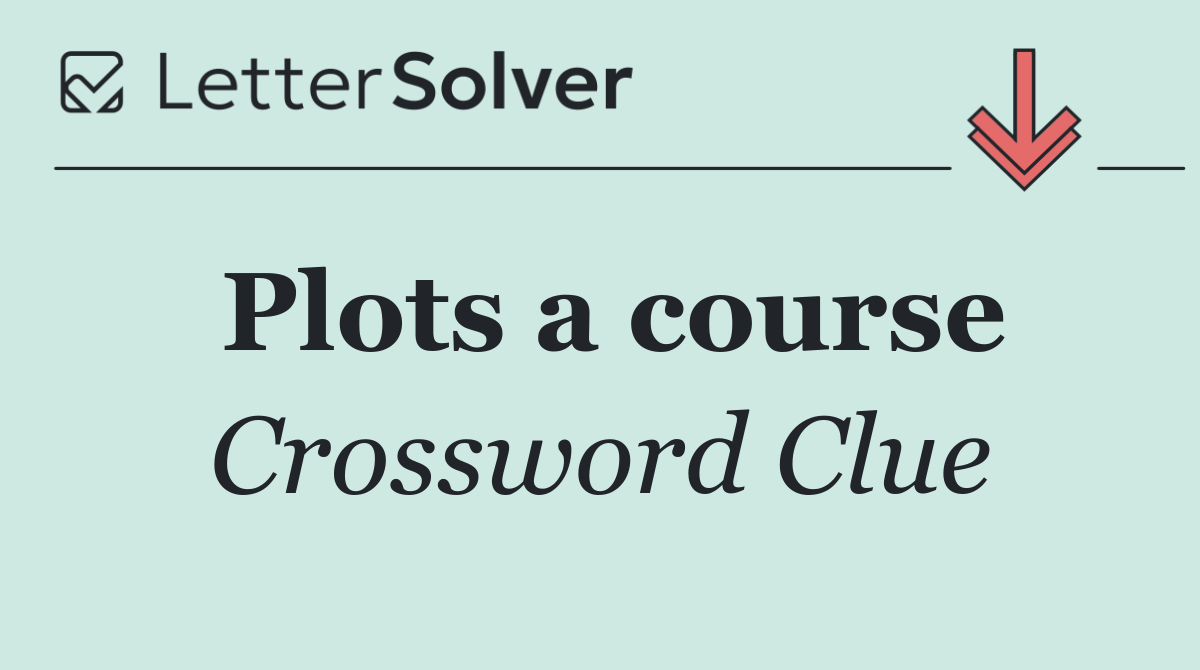 Plots a course