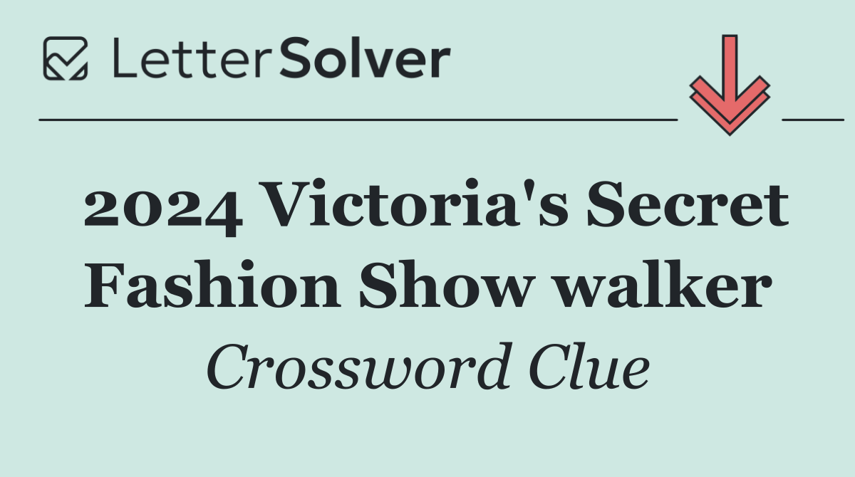 2024 Victoria's Secret Fashion Show walker