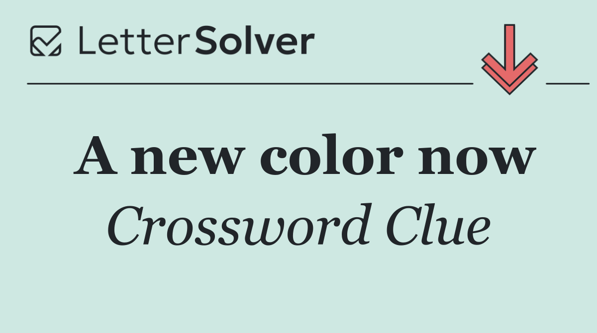 A new color now