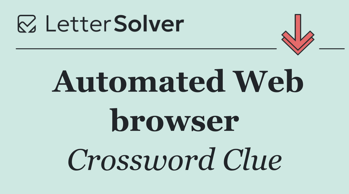 Automated Web browser
