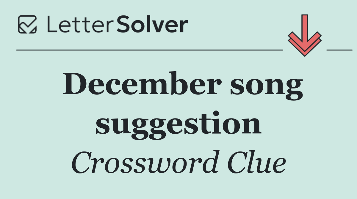 December song suggestion