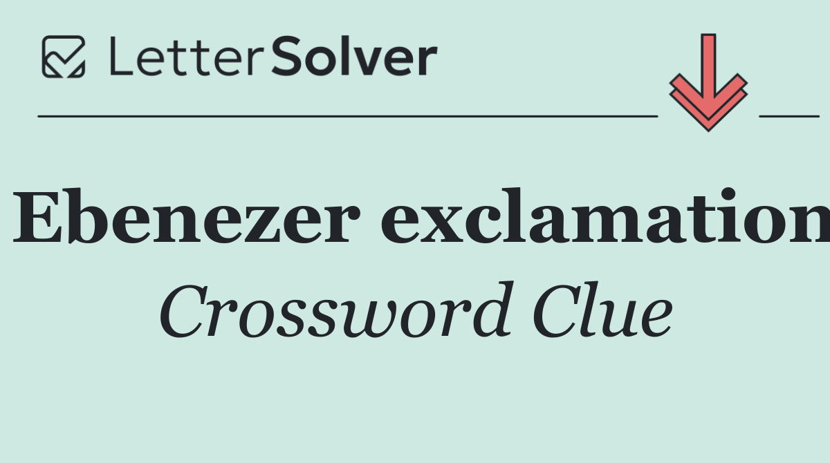 Ebenezer exclamation