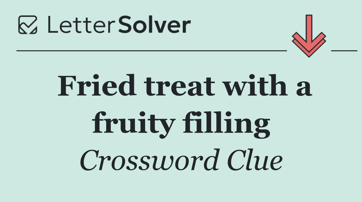 Fried treat with a fruity filling