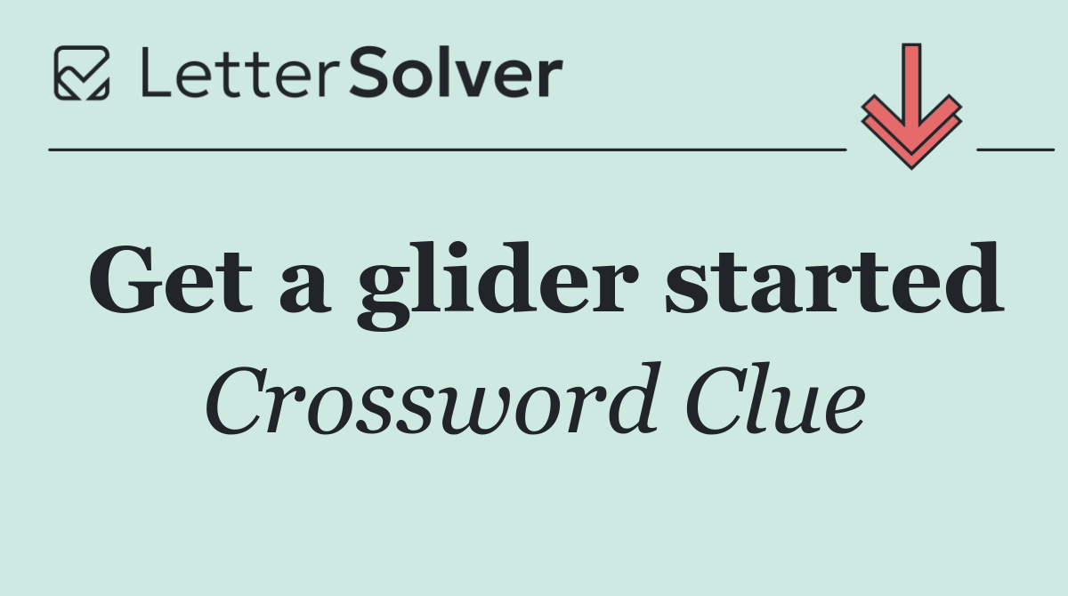 Get a glider started
