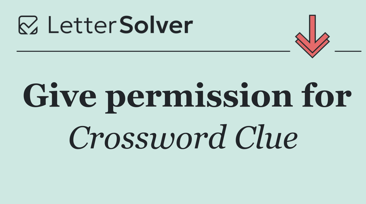 Give permission for