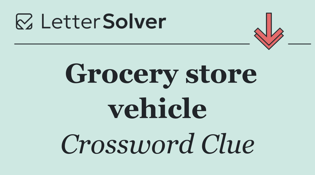 Grocery store vehicle