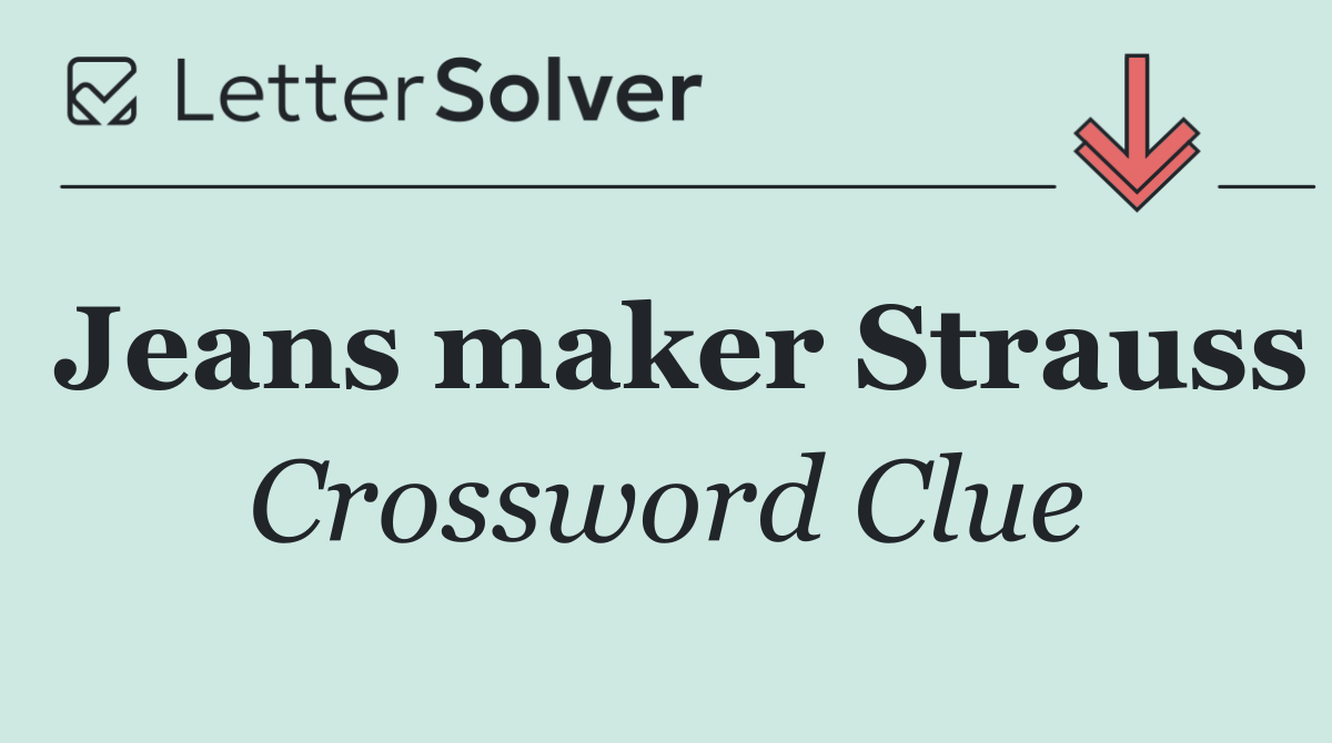Jeans maker Strauss