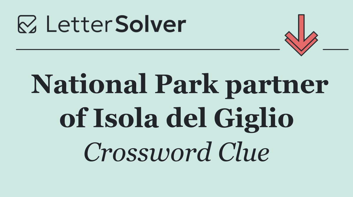 National Park partner of Isola del Giglio