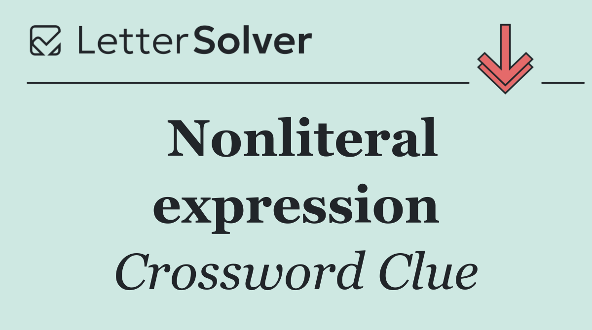 Nonliteral expression