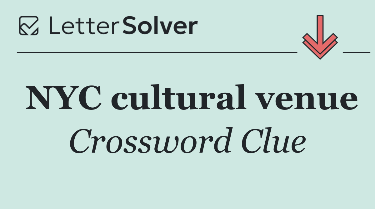 NYC cultural venue