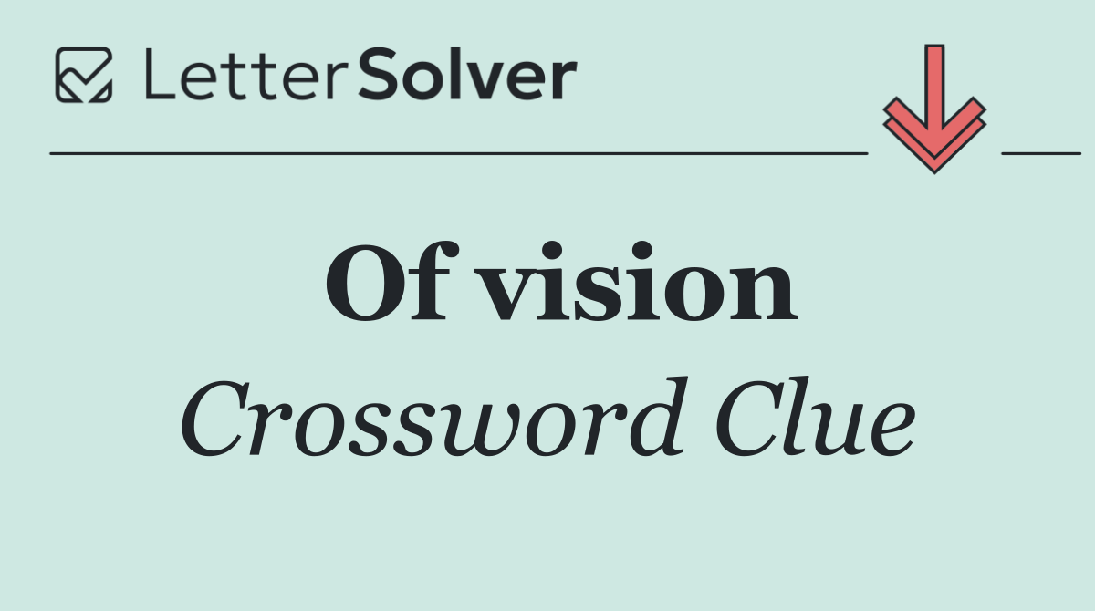 Of vision