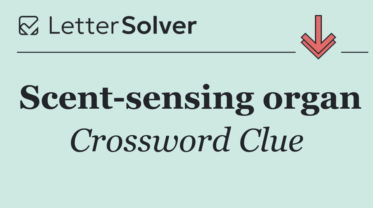 Scent sensing organ