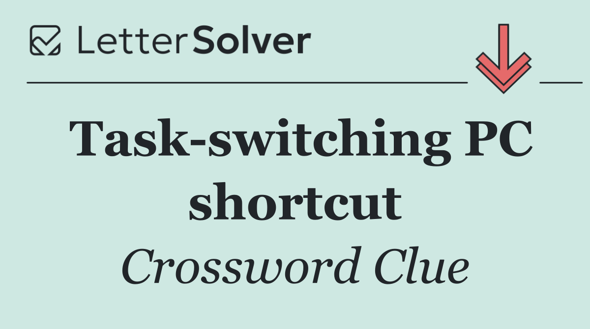 Task switching PC shortcut