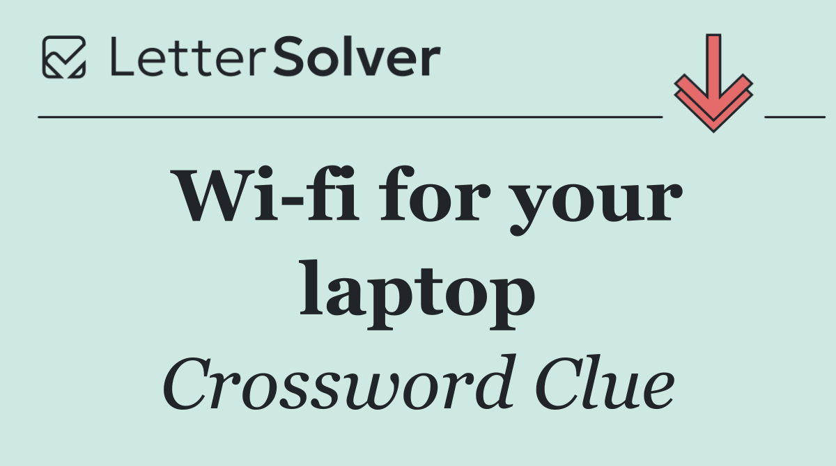 Wi fi for your laptop