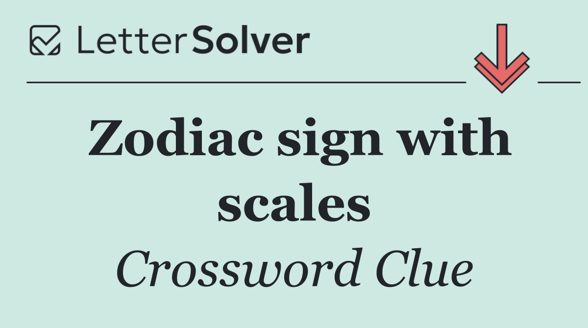 Zodiac sign with scales