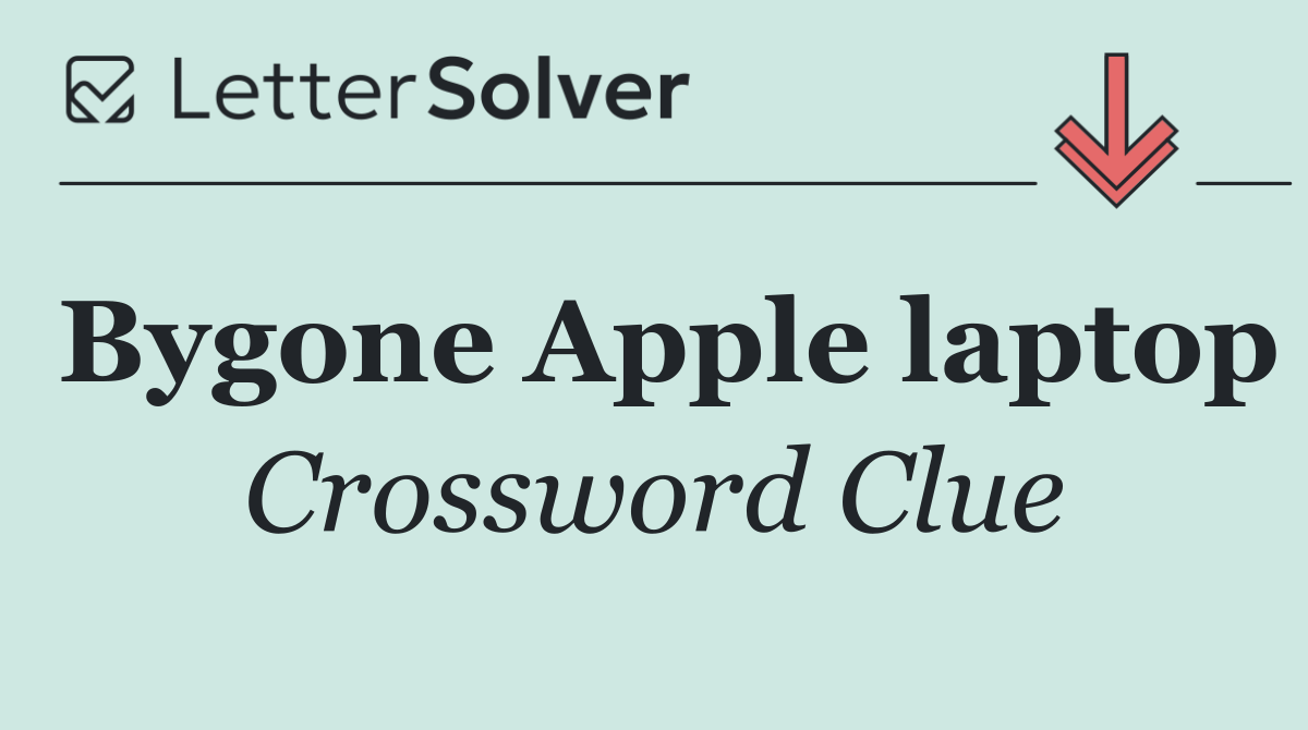 Bygone Apple laptop
