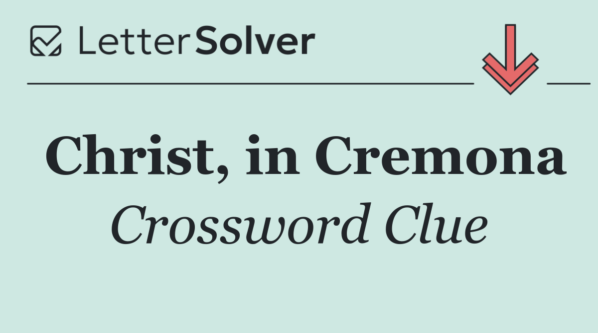 Christ, in Cremona