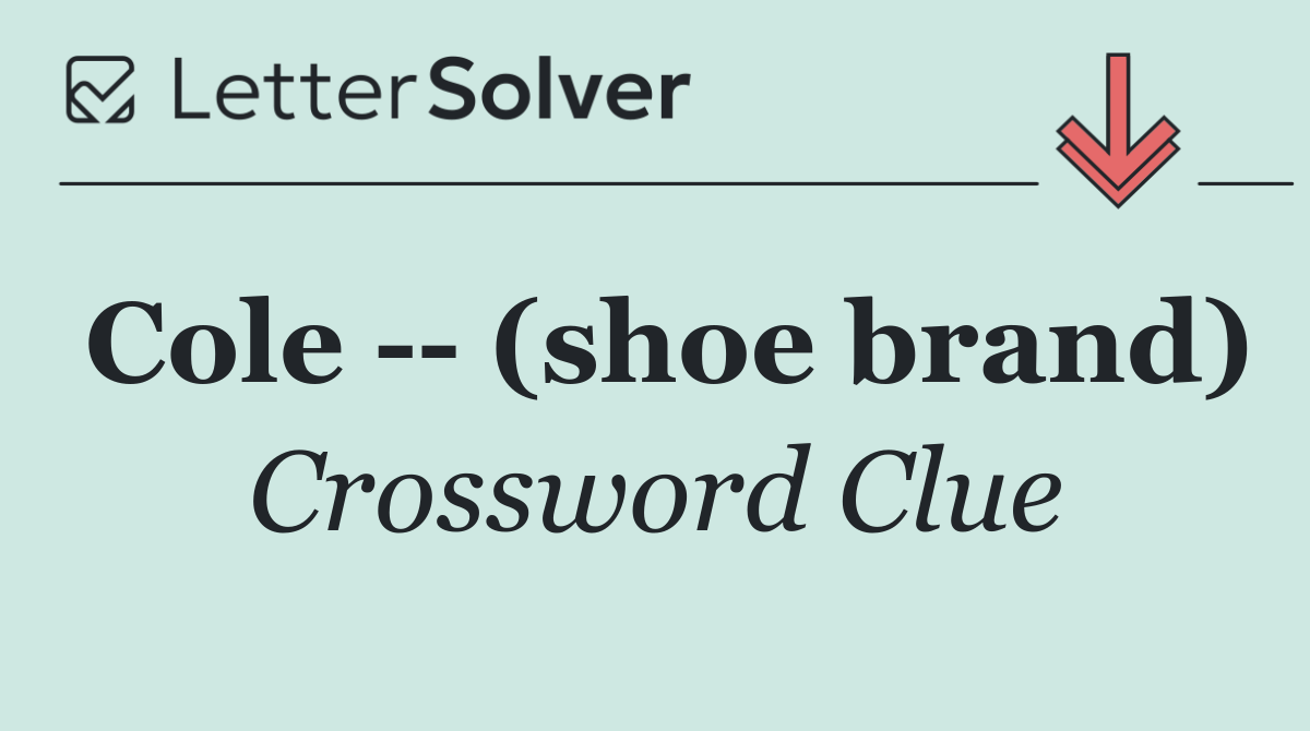 Cole    (shoe brand)