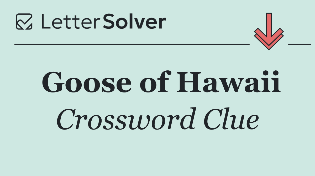 Goose of Hawaii