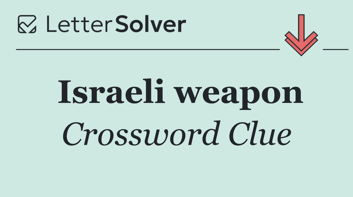 Israeli weapon