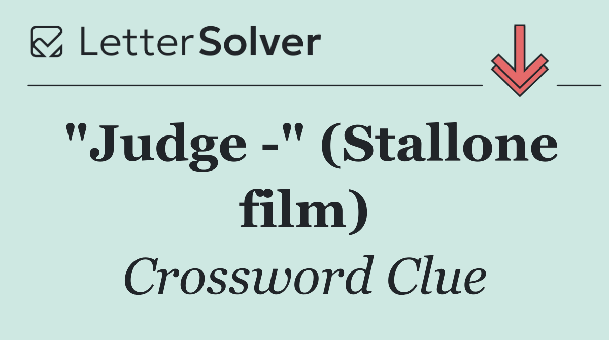 "Judge  " (Stallone film)