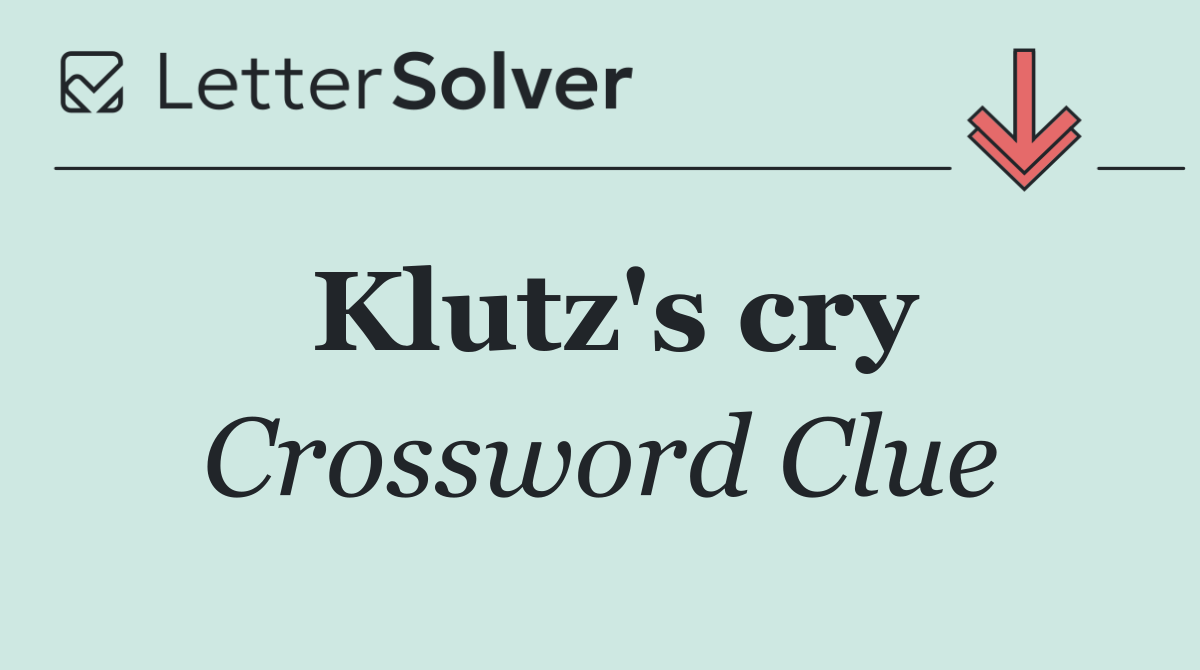Klutz's cry
