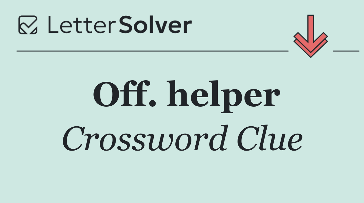 Off. helper