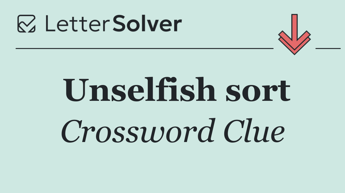 Unselfish sort
