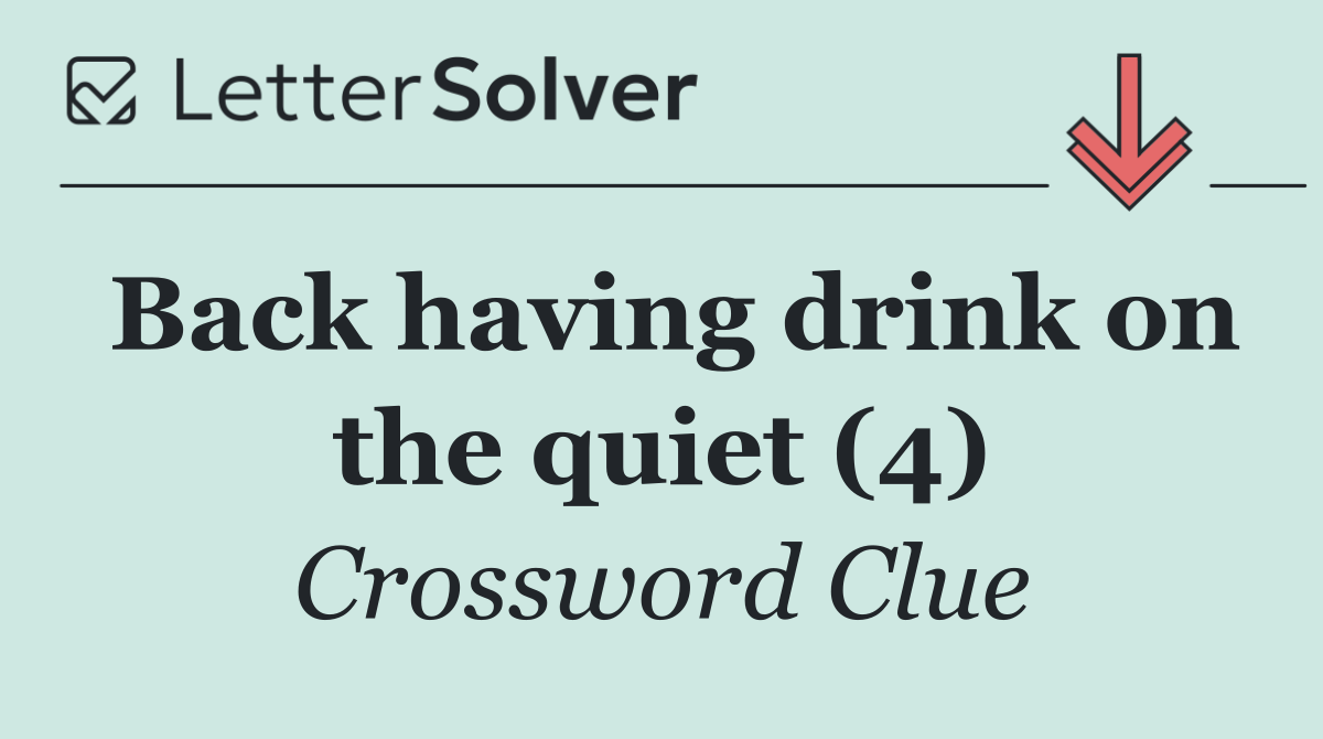 Back having drink on the quiet (4)
