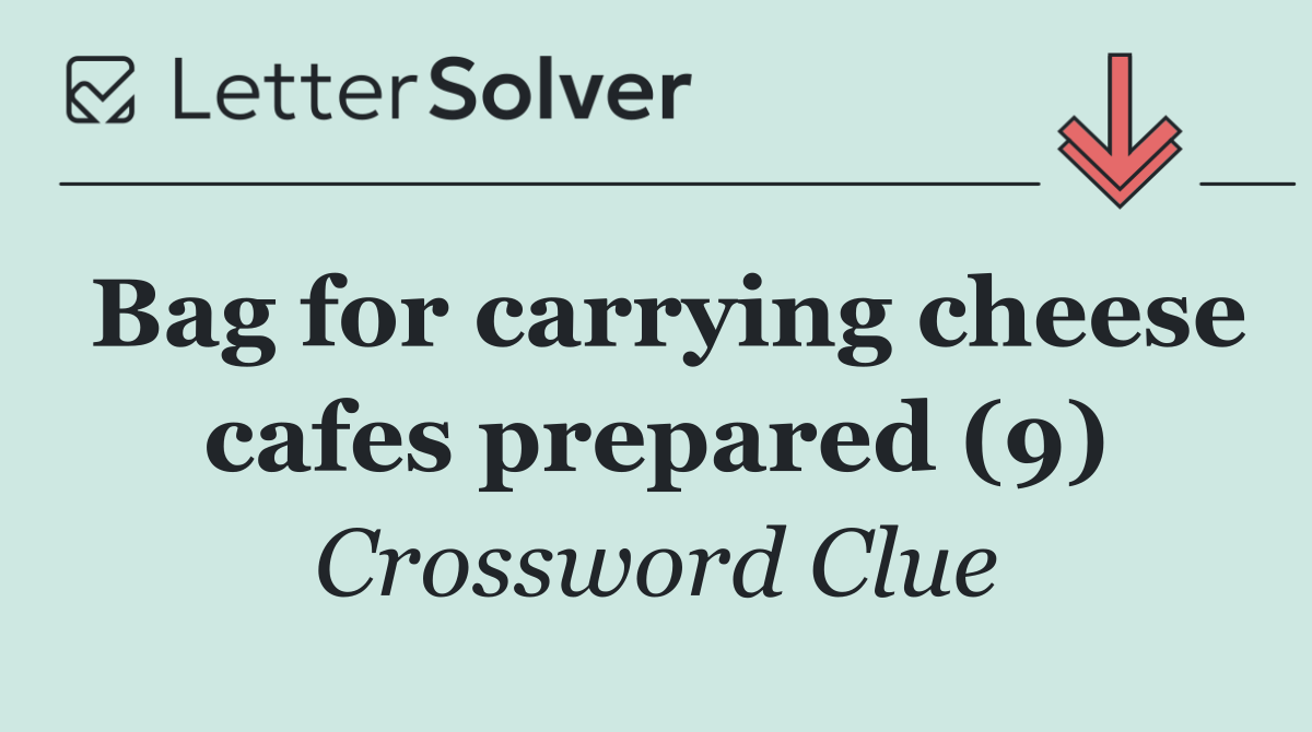 Bag for carrying cheese cafes prepared (9)