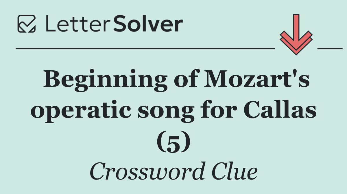 Beginning of Mozart's operatic song for Callas (5)
