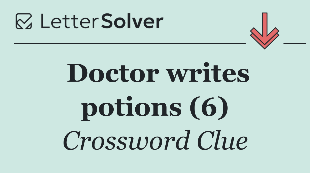 Doctor writes potions (6)