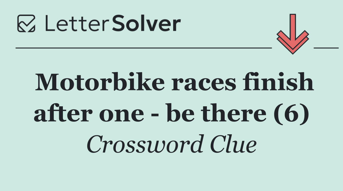 Motorbike races finish after one   be there (6)