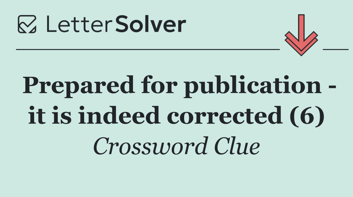Prepared for publication   it is indeed corrected (6)