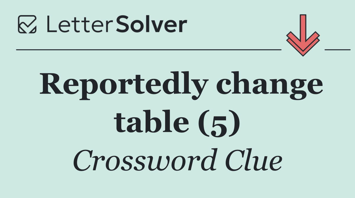 Reportedly change table (5)