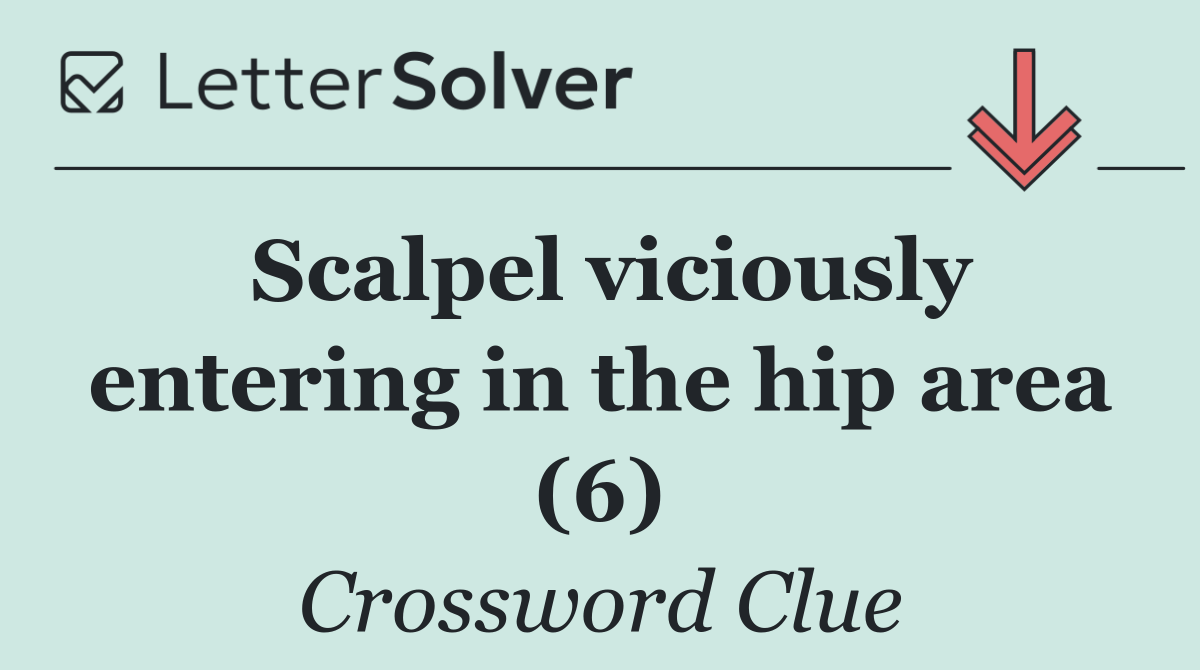 Scalpel viciously entering in the hip area (6)