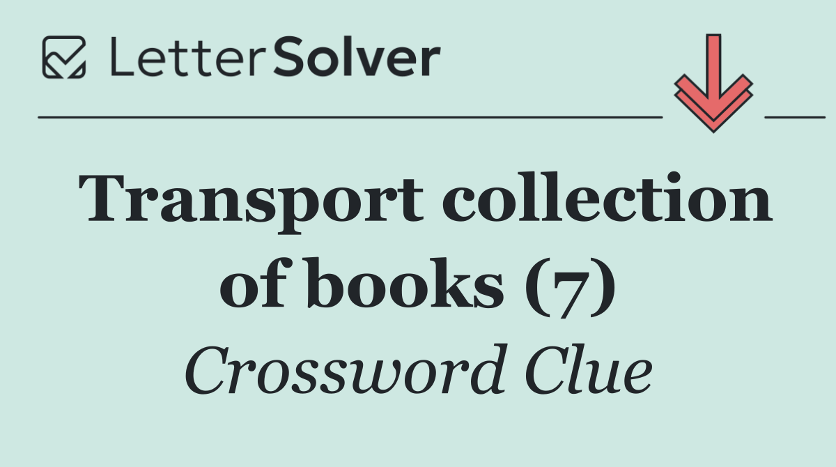 Transport collection of books (7)