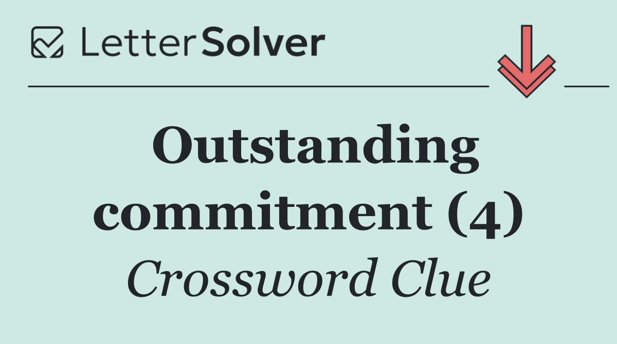 Outstanding commitment (4)