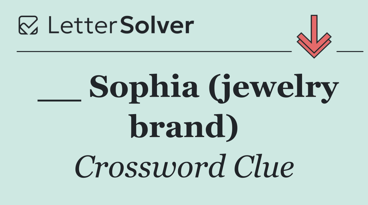__ Sophia (jewelry brand)
